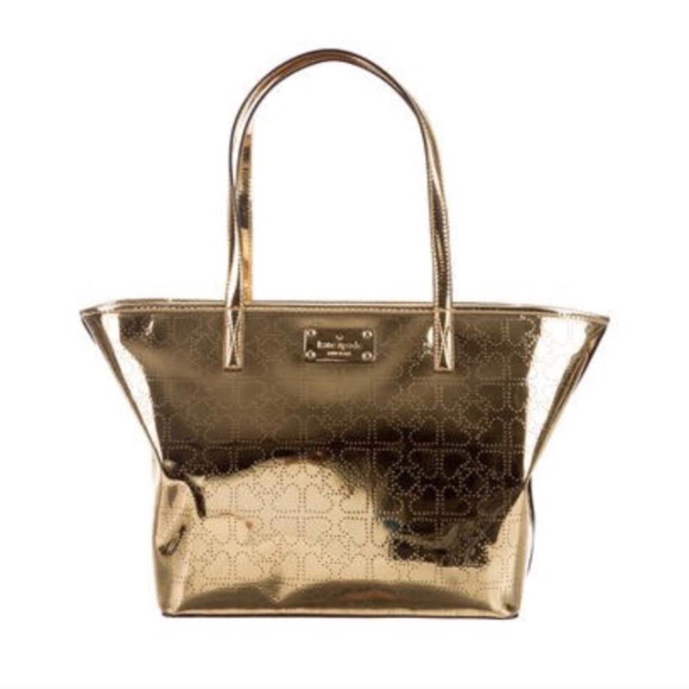 Kate Spade NWT Gold Metro Spade Small Tote Harmony